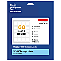 Avery® Ultra Duty® Permanent GHS Chemical Labels, 97177-WMU25, Rectangle, 2/3" x 1-3/4", White, Pack Of 1,500 1 thumbnail image