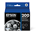 Epson DURABrite Ultra 200 Original Standard Yield Inkjet Ink Cartridge - Black - 2 / Pack - 175 Pages (Per Cartridge) 1 thumbnail image