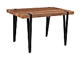 Coast to Coast Dining Table, Macon, 30"H x 48"W x 30"D, Brownstone Nut Brown