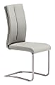 Zuo Modern Rosemont Dining Chairs, Taupe/Plated Steel, Set Of 2 Chairs