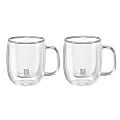 Zwilling Sorrento Plus Double Wall Glass Espresso Mug Set, 2.7 Oz, Clear, Set Of 2 Mugs 1 thumbnail image