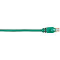 Black Box Connect Cat.5e UTP Patch Network Cable - 10 ft Category 5e Network Cable for Network Device - First End: 1 x RJ-45 Network - Male - Second End: 1 x RJ-45 Network - Male - 1 Gbit/s - Patch Cable - Gold Plated Contact - CM - 26 AWG - Green
