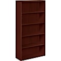 HON® 10500 71"H 5-Shelf Bookcase, Mahogany