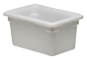 Cambro Poly Food Storage Boxes, 9"H x 12"W x 18"D, White, Case Of 6 Boxes