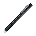 Pentel Rubber Grip Clic Eraser - Lead Pencil - Refillable - Pen - Retractable, Latex-free Grip, Ghost Resistant, Pocket Clip - 1Each - Black