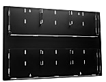 Alpine Adjustable Pockets Hanging Magazine Rack, 23”H x 29”W x 2”D, Black 1 thumbnail image