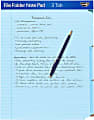 IdeaStream Find It File Folder Notepad, Letter Size, Blue, Pack Of 12 Folders 1 thumbnail image