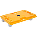 Mount-It! Small Platform Mover Dolly, 3-1/4”H x 16-1/4”W x 11”D, Yellow 1 thumbnail image