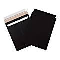 Office Depot® Brand Self-Seal Stayflats® Mailers, 9 3/4" x 12 1/4", Black, Case Of 100  1 thumbnail image