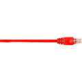 Black Box Connect Cat.5e UTP Patch Network Cable - 5 ft Category 5e Network Cable for Network Device - First End: 1 x RJ-45 Network - Male - Second End: 1 x RJ-45 Network - Male - 1 Gbit/s - Patch Cable - Gold Plated Contact - CM - 26 AWG - Red 1 thumbnail image