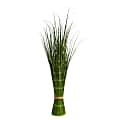 Nearly Natural Onion Grass 40”H Artificial Plant, 40”H x 11”W x 11”D, Green