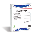 PrintWorks Professional Pre-Perforated Paper, Letter Paper Size, 20 Lb, White, 500 Sheets Per Ream