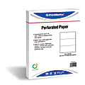 PrintWorks Professional Pre-Perforated Paper, Letter Paper Size, 20 Lb, White, 500 Sheets Per Ream 1 thumbnail image