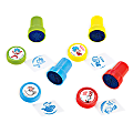 Amscan Dr. Seuss The Cat In The Hat Stamp Party Favors, 1-1/2" x 1", Multicolor, 6 Favors Per Pack, Set Of 5 Packs