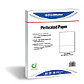 PrintWorks Professional Pre-Perforated 1-Hole-Punched Paper, Letter Paper Size, 92 Brightness, 20 Lb, White, 500 Sheets Per Ream