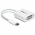 StarTech.com USB-C to VGA Adapter - White - 1080p - Video Converter  - CDP2VGAW 1 thumbnail image