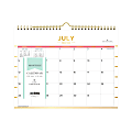Day Designer® for Blue Sky™ Academic Monthly Wall Calendar, 11" x 8-3/4", Skinny Stripe, July 2020 to June 2021, 120051