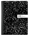 Office Depot® Brand Composition Books, 7-1/2" x 9-3/4", Wide Ruled, 100 Sheets, Black/White, Pack Of 12 Notebooks 1 thumbnail image