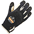 Ergodyne ProFlex 710LTR Heavy-Duty Leather-Reinforced Gloves, Medium, Black