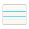 Office Depot® Brand Stock Ruled Newsprint Paper, Grade 3, 1/2" Heading, 1/2" Ruling, 1/4" Midline, 1/2" Skip Space, 11" x 8 1/2", Pack Of 500 Sheets 1 thumbnail image