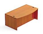 Offices To Go™ Superior Laminate Series Desk, Bow Front Desk Shell, 29 1/2"H x 71"W x 36/42"D, American Cherry