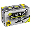 Quartet® EnduraGlide® Dry-Erase Markers, Chisel, Black, Pack Of 12