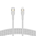 Belkin® USB-C To Lightning Braided Cable, 6.6 FT, White