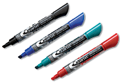 Quartet® EnduraGlide® Dry-Erase Markers, Chisel, Assorted Colors, Pack Of 4 1 thumbnail image