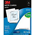 3M™ Note Cards, 4 1/4" x 5 1/2", White, Pack Of 60 1 thumbnail image
