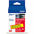 Brother P-Touch TzeS661, Strong Adhesive Laminated, ~1-1/2in x 26.2ft (36mm x 8m), Black on Yellow Label Tape 1 thumbnail image