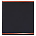 Quartet® Connectables® Black Embossed Foam Bulletin Board, 48" x 48", Mahogany Frame