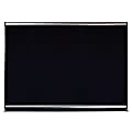 Quartet® Connectables® Black Embossed Foam Bulletin Board, 48" x 48", Aluminum Frame
