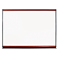 Quartet® Connectables Magnetic Dry-Erase Board, 72" x 48", Mahogany Finish