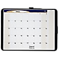 Quartet® Cubicle Motion Dry-Erase Board/Calendar, Motion Cubicle, 18" x 24", White Board, Black Frame