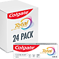 Colgate Total® Active Prevention Clean Mint Toothpaste, Travel Size Toothpaste, 0.88 oz 24/Carton 1 thumbnail image