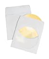 Quality Park CD/DVD Sleeves, 5" x 5", White, Box Of 250