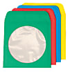Quality Park CD/DVD Sleeves, 4 7/8" x 5", Assorted Colors, Box Of 50
