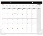 Office Depot® Brand Monthly Desk Pad Calendar, 22" x 17", White, January To December 2019