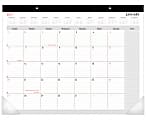 Office Depot® Brand Monthly Desk Pad Calendar, 22" x 17", White, January To December 2019 1 thumbnail image