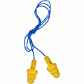 E-A-R UltraFit Corded Earplugs - Noise, Blast Protection - Polymer - Yellow - Comfortable, Washable, Dielectric, Disposable - 100 / Box 1 thumbnail image