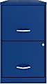 Realspace® SOHO Smart 18"D Vertical 2-Drawer File Cabinet, Blue