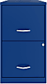 Realspace® SOHO Smart 18"D Vertical 2-Drawer File Cabinet, Blue 1 thumbnail image