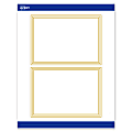 Avery® Printable Invitation Cards With Sure Feed®, S00-DHS-PRMWC10, 5" x 7", Matte White, Preprinted Multi-Lined Gold Border Design, Pack Of 20 1 thumbnail image