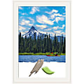 Amanti Art Picture Frame, 30" x 42", Matted For 24" x 36", Ridge White