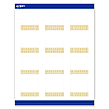 Avery® Printable Cards With Sure Feed® Technology, 2" x 2", Matte White With Preprinted Gold Lace Trim Pattern, Pack Of 120 1 thumbnail image