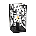 Simple Designs Geometric Square Table Lamp, 10-1/4"H, Black 1 thumbnail image