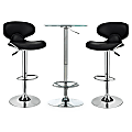 Powell Josiah 3-Piece Pub Table Set, Black 1 thumbnail image