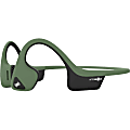 Aftershokz TREKZ AIR AS650FG Earset - Stereo - Wireless - Bluetooth - 33 ft - 11 Ohm - 20 Hz - 20 kHz - Earbud, Behind-the-neck, Over-the-ear - Binaural - In-ear - Noise Cancelling Microphone - Noise Canceling - Forest Green 1 thumbnail image