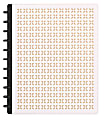 TUL® Discbound Notebook With Die-Cut Leather Cover, Letter Size, Narrow Ruled, 60 Sheets, Pink/Rose Gold 1 thumbnail image