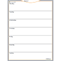 AT-A-GLANCE® WallMates™ Non-Magnetic Dry-Erase Whiteboard Calendar Surface, 24" x 18", Weekly Undated